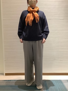 SHIRTS PLAZA 長崎みらいココウォーク店さん（レディース・164cm）の冬コーディネート
