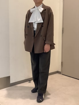 「スタンドカラー」｜SHIRTS PLAZA 長崎みらいココウォーク店さん（レディース・162cm）の秋コーディネート