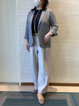 SHIRTS PLAZA 長崎みらいココウォーク店さん（レディース・161cm）の冬コーディネート