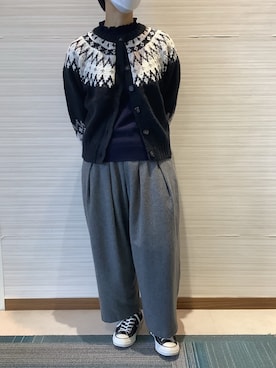 SHIRTS PLAZA 長崎みらいココウォーク店さん（レディース・160cm）の冬コーディネート