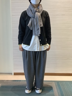 SHIRTS PLAZA 長崎みらいココウォーク店さん（レディース・160cm）の冬コーディネート