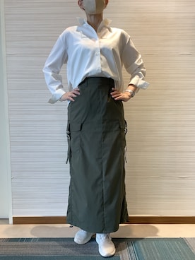 「ワイドシルエット」｜SHIRTS PLAZA 長崎みらいココウォーク店さん（レディース・164cm）の秋コーディネート