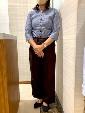 SHIRTS PLAZA 長崎みらいココウォーク店さん(レディース・159cm)の秋コーディネート