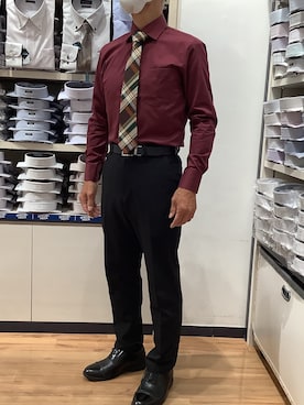 「アイテム（フォーマルスーツ/小物、ブラウン系）」を使った、BRICK HOUSE by Tokyo Shirts 川口前川イオンモール店さん（メンズ・165cm）の秋コーディネート