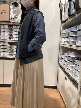 「デニムライク」｜BRICK HOUSE by Tokyo Shirts 川口前川イオンモール店さん（レディース・155cm）の秋コーディネート
