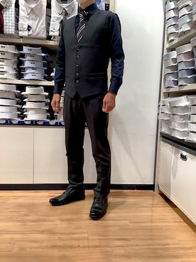 「アイテム（フォーマルスーツ/小物、ブラウン系）」を使った、BRICK HOUSE by Tokyo Shirts 川口前川イオンモール店さん（メンズ・165cm）の秋コーディネート