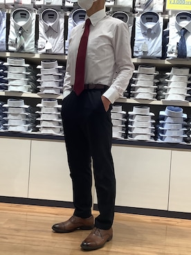 「東京シャツ」｜BRICK HOUSE by Tokyo Shirts 川口前川イオンモール店さん（メンズ・165cm）の春コーディネート