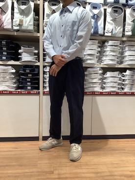 「アイテム（ビジネスシャツ）」を使った、BRICK HOUSE by Tokyo Shirts 川口前川イオンモール店さん（メンズ・165cm）の夏コーディネート