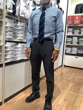 「アイテム（ビジネスシャツ）」を使った、BRICK HOUSE by Tokyo Shirts 川口前川イオンモール店さん（メンズ・165cm）の秋コーディネート