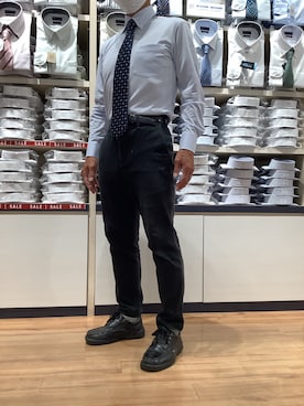 「アイテム（ビジネスシャツ）」を使った、BRICK HOUSE by Tokyo Shirts 川口前川イオンモール店さん（メンズ・165cm）の夏コーディネート