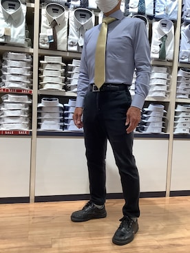 「アイテム（ビジネスシャツ）」を使った、BRICK HOUSE by Tokyo Shirts 川口前川イオンモール店さん（メンズ・165cm）の夏コーディネート