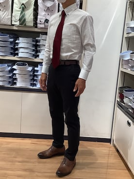 「クールビズ」｜BRICK HOUSE by Tokyo Shirts 川口前川イオンモール店さん（メンズ・165cm）の秋コーディネート
