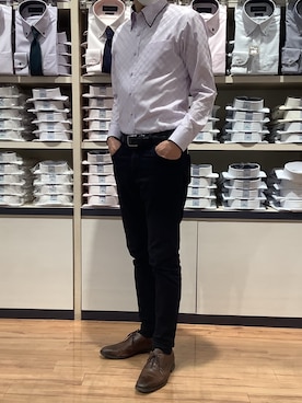 「インナー付き」｜BRICK HOUSE by Tokyo Shirts 川口前川イオンモール店さん（メンズ・170cm）の春コーディネート