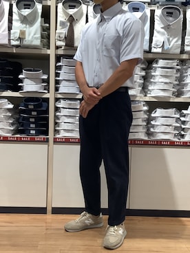 「アイテム（ビジネスシャツ）」を使った、BRICK HOUSE by Tokyo Shirts 川口前川イオンモール店さん（メンズ・165cm）の夏コーディネート