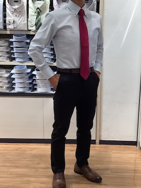 「クールビズ」｜BRICK HOUSE by Tokyo Shirts 川口前川イオンモール店さん（メンズ・165cm）の秋コーディネート