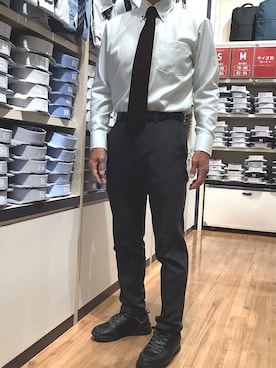 「アイテム（ビジネスシャツ）」を使った、BRICK HOUSE by Tokyo Shirts 川口前川イオンモール店さん（メンズ・165cm）の秋コーディネート