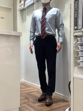 「ビジネスシャツ」｜BRICK HOUSE シャツ工房 岐阜マーサ21店さん（メンズ・175cm）の夏コーディネート