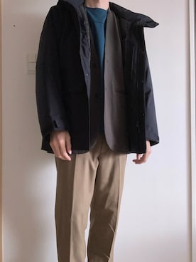 「LAKOLE（ラコレ）のアイテム（Tシャツ/カットソー）」を使った、ぽめさん（メンズ・172cm）の秋コーディネート