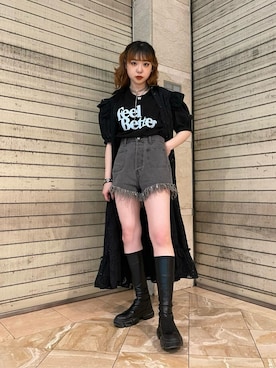 JURIさん（レディース・156cm）の夏コーディネート