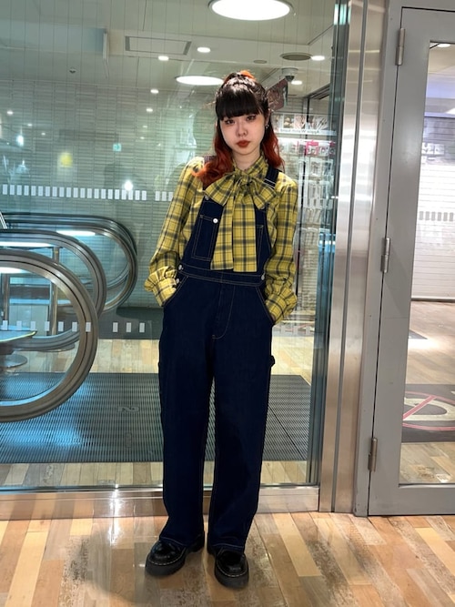 【美品/廃盤】senelier サロペット ペインターオーバーオール ネイビー atelier SOMETHING LACE UP SALOPETTE/レースアップサロペット