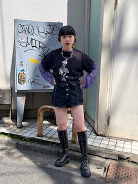 「アイテム（その他トップス）」を使った、JURIさん（レディース・156cm）の春コーディネート