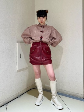 JURIさん（レディース・156cm）の冬コーディネート