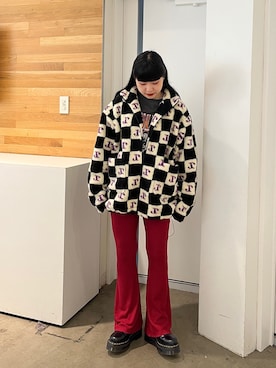 「jouetie（ジュエティ）のアイテム（ブルゾン）」を使った、JURIさん（レディース・156cm）の秋コーディネート