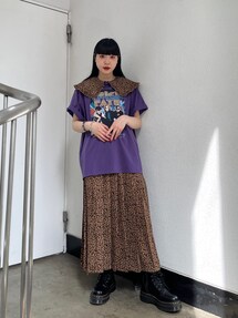 【関税込み】ABRA ブルー オーバーレイヤード ワンピース セット プルオーバーレイヤードワンピース【SETアイテム】｜ジュエティ