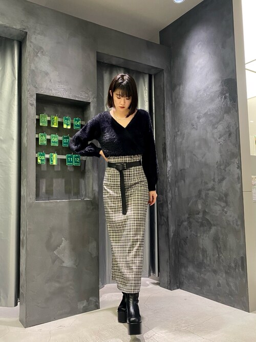 EMODA　エモダ　マーメイドスカート　新品タグ付き EMODA スカート マークウエストマーメイドスカート : ZOZOTOWN