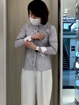 BRICK HOUSE シャツ工房 梅田ホワイティ・プチシャン店さんのコーディネート