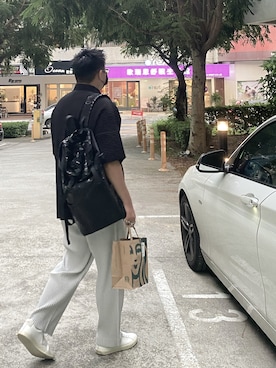 「HOMME PLISSE ISSEY MIYAKE（オムプリッセイッセイミヤケ）のアイテム（ジャケット/アウター）」を使った、Xavier さん（メンズ・174cm）の夏コーディネート