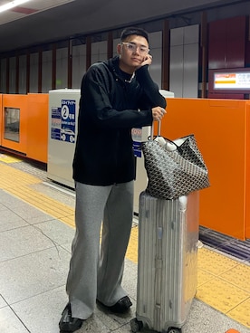 Xavier さんの（HOMME PLISSE ISSEY MIYAKE | オムプリッセイッセイミヤケ）を使ったコーディネート