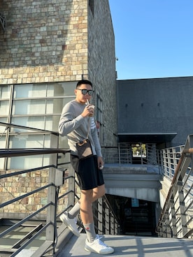 「ami（アミ）のアイテム」を使った、Xavier さん（メンズ・174cm）の春コーディネート