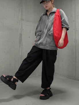 「CLEL（クレイル）のアイテム」を使った、あざみさん（レディース・160cm）の夏コーディネート
