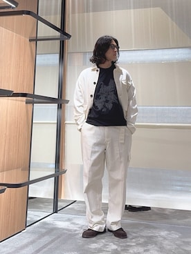 「ホワイトデニム」｜SANNANDESUさん（メンズ・179cm）の夏コーディネート