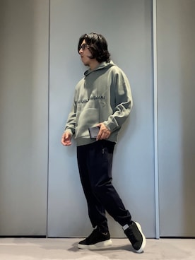 「ジョガーパンツ」｜「アイテム（財布/小物）」を使った、SANNANDESUさん（メンズ・179cm）の秋コーディネート