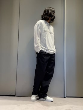 「ホワイトスニーカー」｜SANNANDESUさん（メンズ・179cm）の春コーディネート