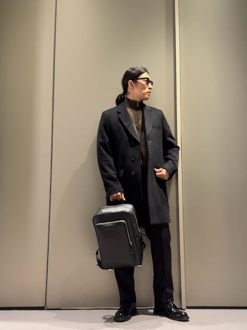 エンポリオ アルマーニ】バックパック タンブルレザー製 ノート