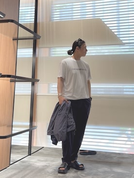 「夏」｜「アイテム（ジャケット/アウター）」を使った、SANNANDESUさん（メンズ・179cm）の夏コーディネート