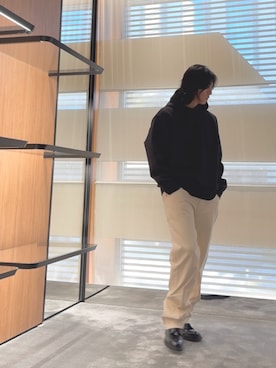 「フーディー」｜「アイテム（スウェット）」を使った、SANNANDESUさん（メンズ・178cm）の冬コーディネート