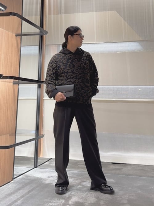 エンポリオ アルマーニ】フード付きセーター バージンウール