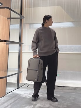 「アイテム（バックパック/リュック）」を使った、SANNANDESUさん（メンズ・179cm）の秋コーディネート