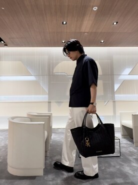 「アイテム（腕時計、ブラック系）」を使った、SANNANDESUさん（メンズ・178cm）の夏コーディネート