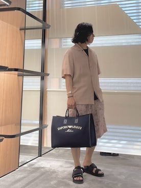 「アイテム（インナーウェア/肌着）」を使った、SANNANDESUさん（メンズ・179cm）の夏コーディネート