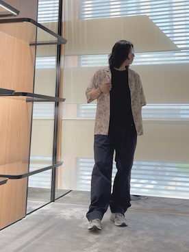 「アイテム（インナーウェア/肌着）」を使った、SANNANDESUさん（メンズ・179cm）の夏コーディネート