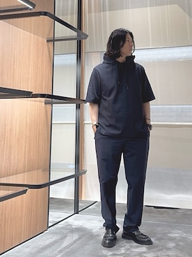 「アイテム（スウェット）」を使った、SANNANDESUさん（メンズ・179cm）の夏コーディネート