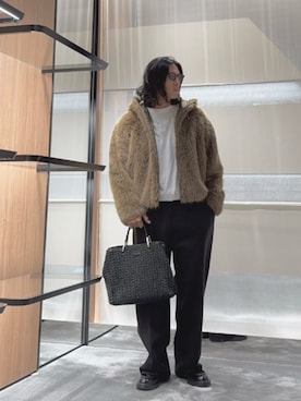 「アイテム（インナーウェア/肌着）」を使った、SANNANDESUさん（メンズ・179cm）の秋コーディネート