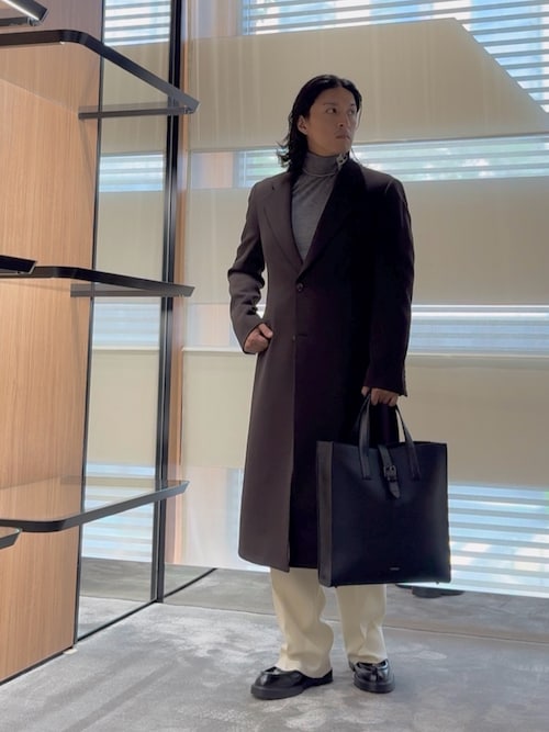 エンポリオ アルマーニ】ロールネックセーター バージンウール