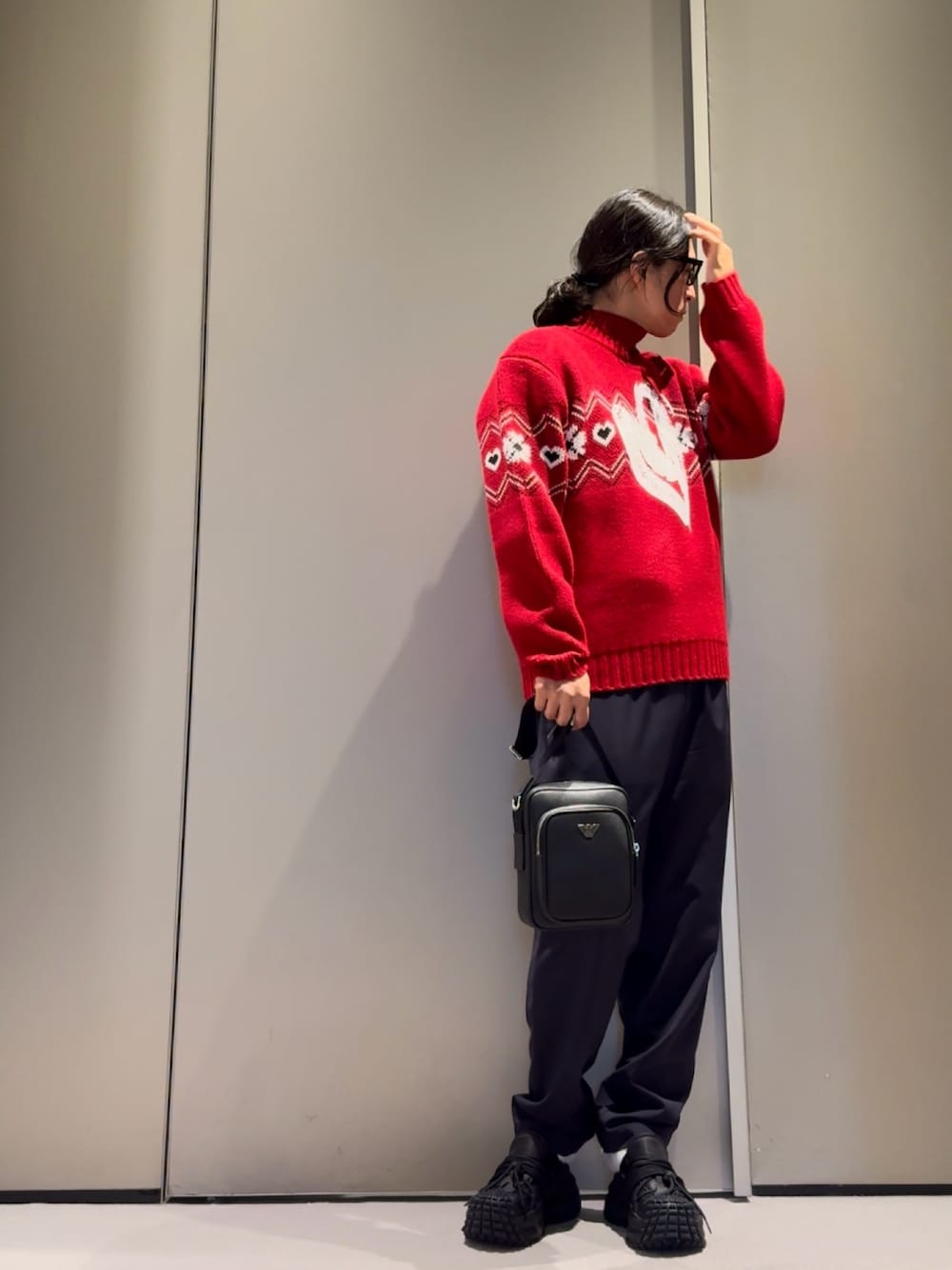 【エンポリオ アルマーニ】モナムール ジャージートップス フロックプリント EMPORIO ARMANI（エンポリオアルマーニ）の「【エンポリオ