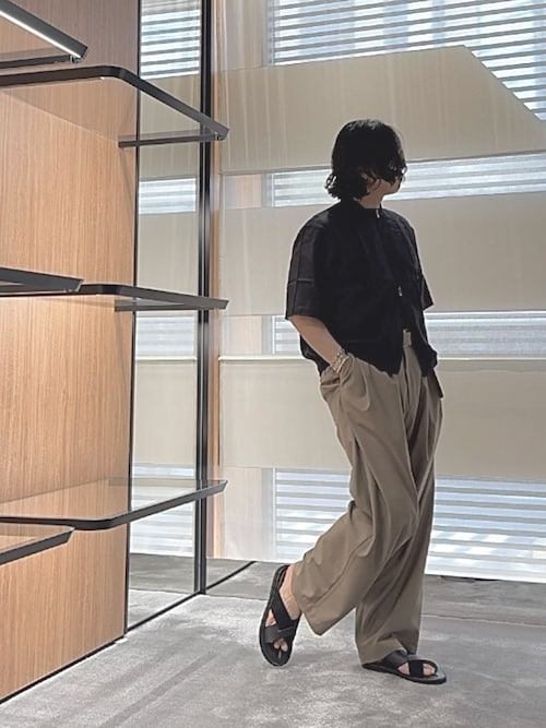 Emporio Armani◆クロスサンダル マルチストライプスエード 人気 クロスサンダル レザー／マルチストライプスエード | Emporio Armani